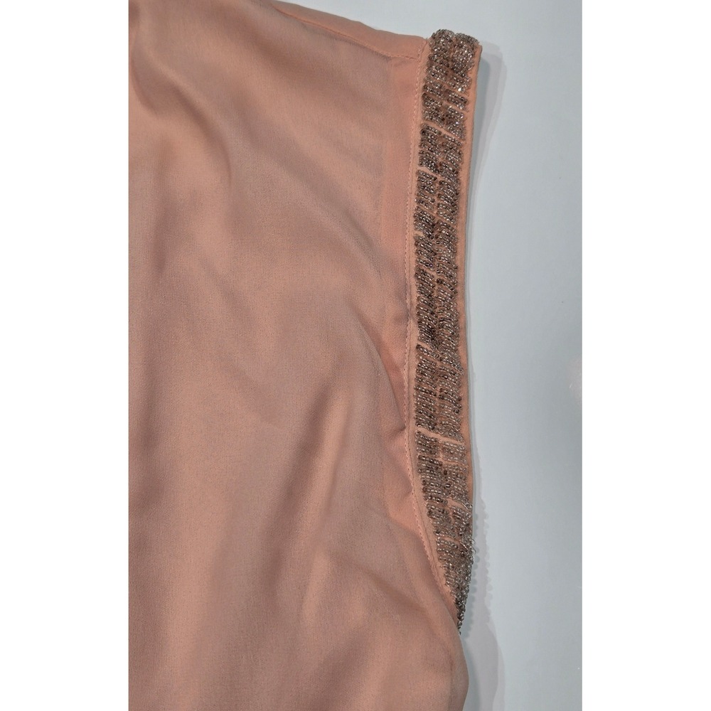 American Eagle Outfitters‎ Pink Dress Beaded Sleeveless Party Casual M (1241) - Picture 3 of 8